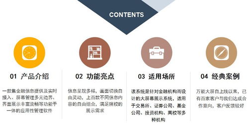 產品介紹 全球實時金融資訊大屏展示系統